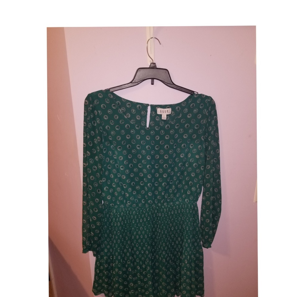 Elle Green Longsleeve Dress